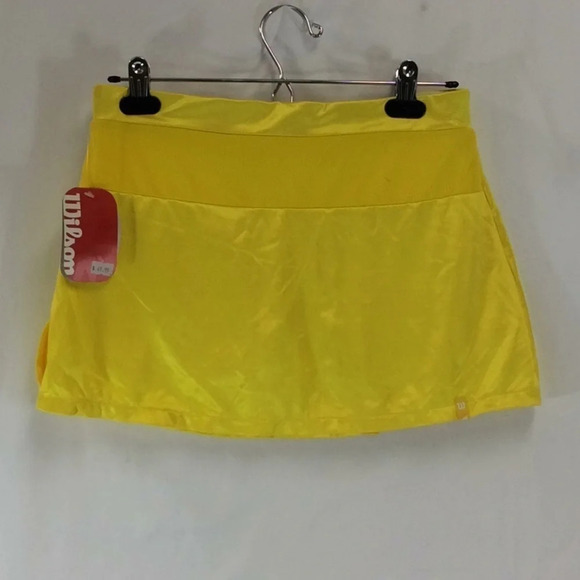 3/$30! Wilson Elysees Yellow Women’s Tennis Skort Skirt Size XS Lined NWT - Picture 3 of 8